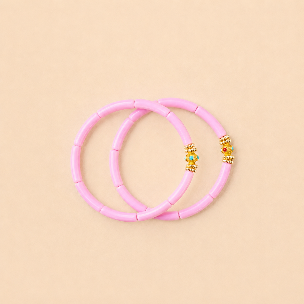 Bracelets Mini Léo - Full bubble-gum