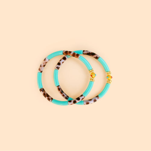 Bracelets Mini Léo - Mix Aqua