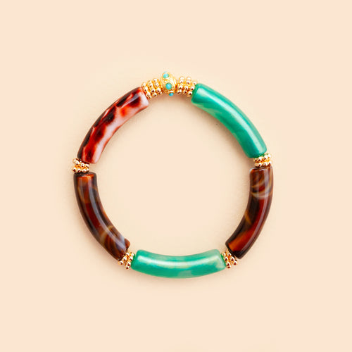 Bracelet Juhu - Brown Turquoise