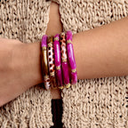 Bracelet Juhu - Brown Grenat