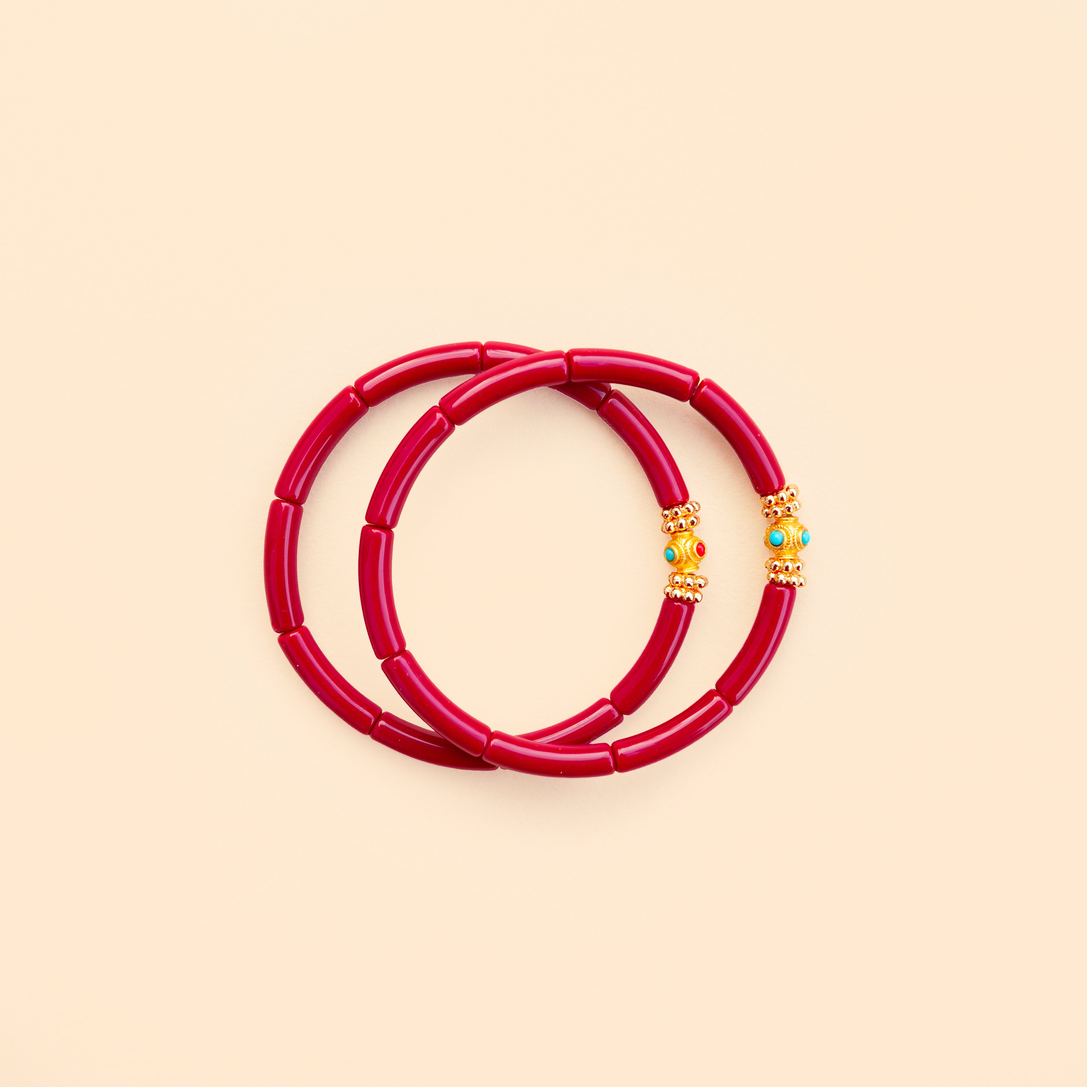 Bracelets Mini Léo - Bordeaux