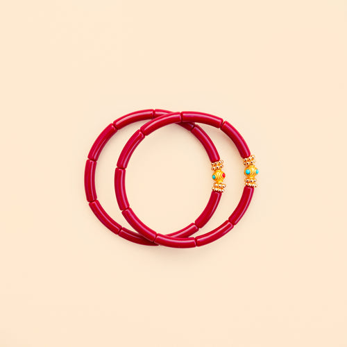 Bracelets Mini Léo - Bordeaux