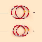 Bracelets Mini Léo - Mix Bordeaux