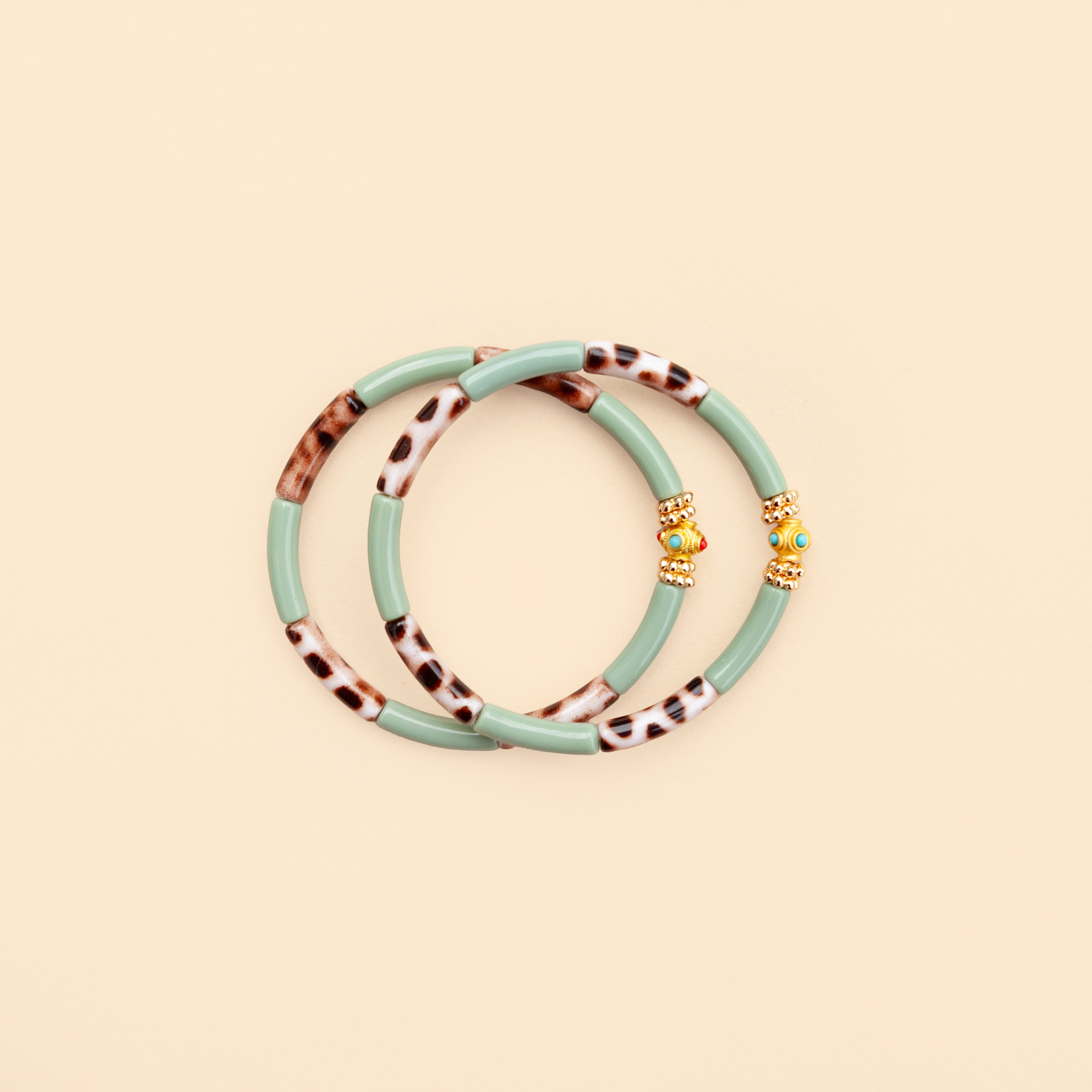 Bracelets Mini Léo - Mix Pistache