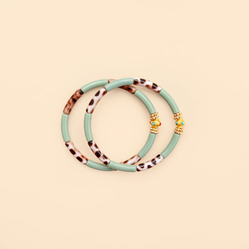 Bracelets Mini Léo - Mix Pistache