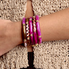 Bracelet Juhu - Monochrome Grenat